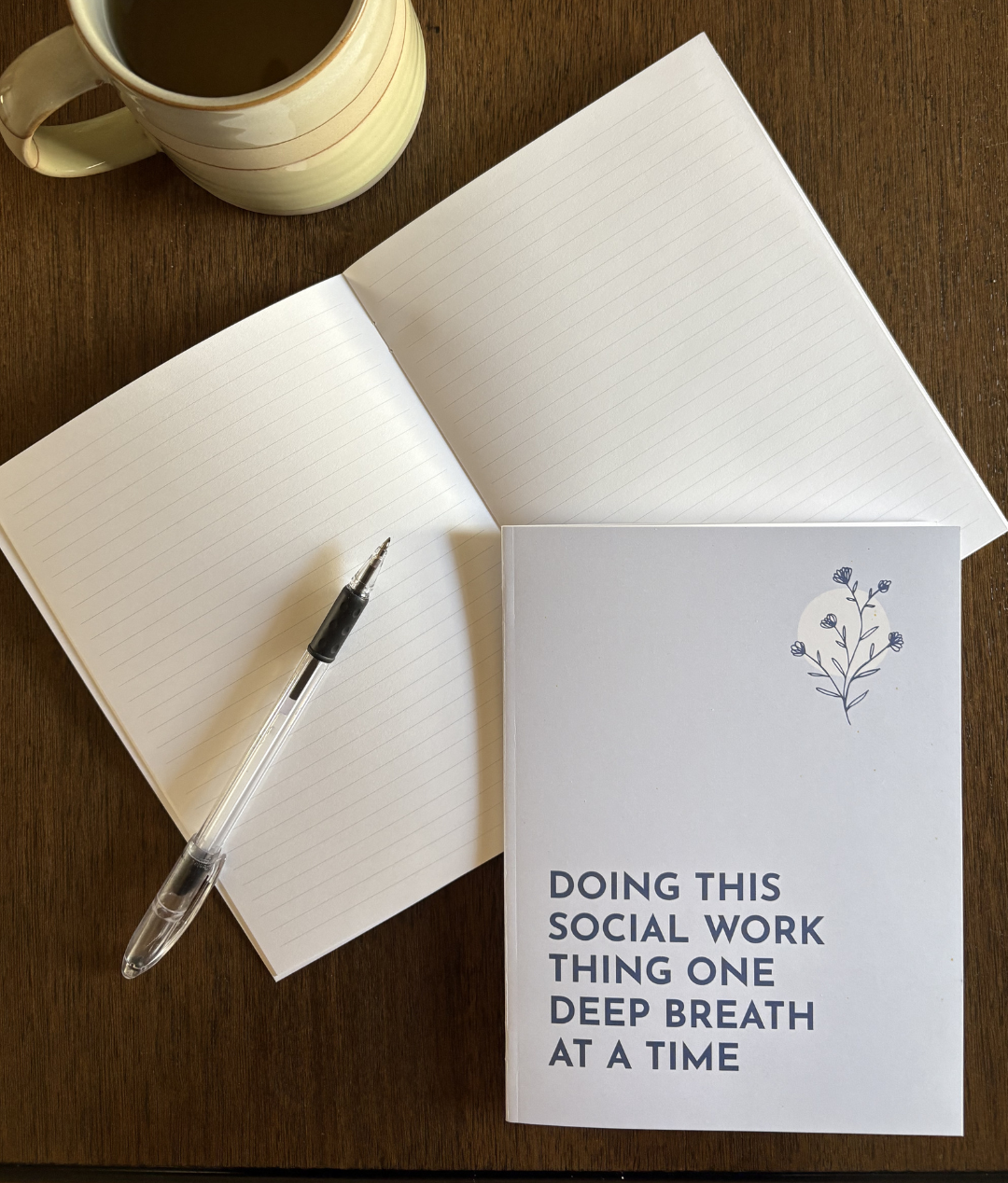 Lsw Notebook Social Work Notebook - Blue – Sensitive Social Worker Shop